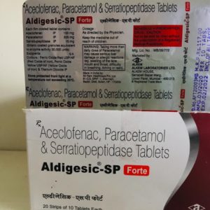 Aceclofenac, Paracetamol, Serratiopeptidase